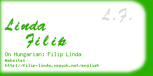 linda filip business card